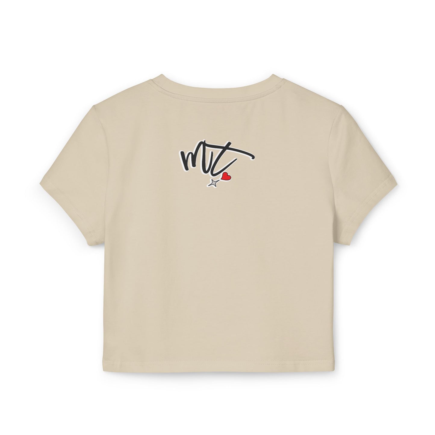 Trendy Women's Baby Tee with Heart Design – Perfect for Casual Outings and Gifts