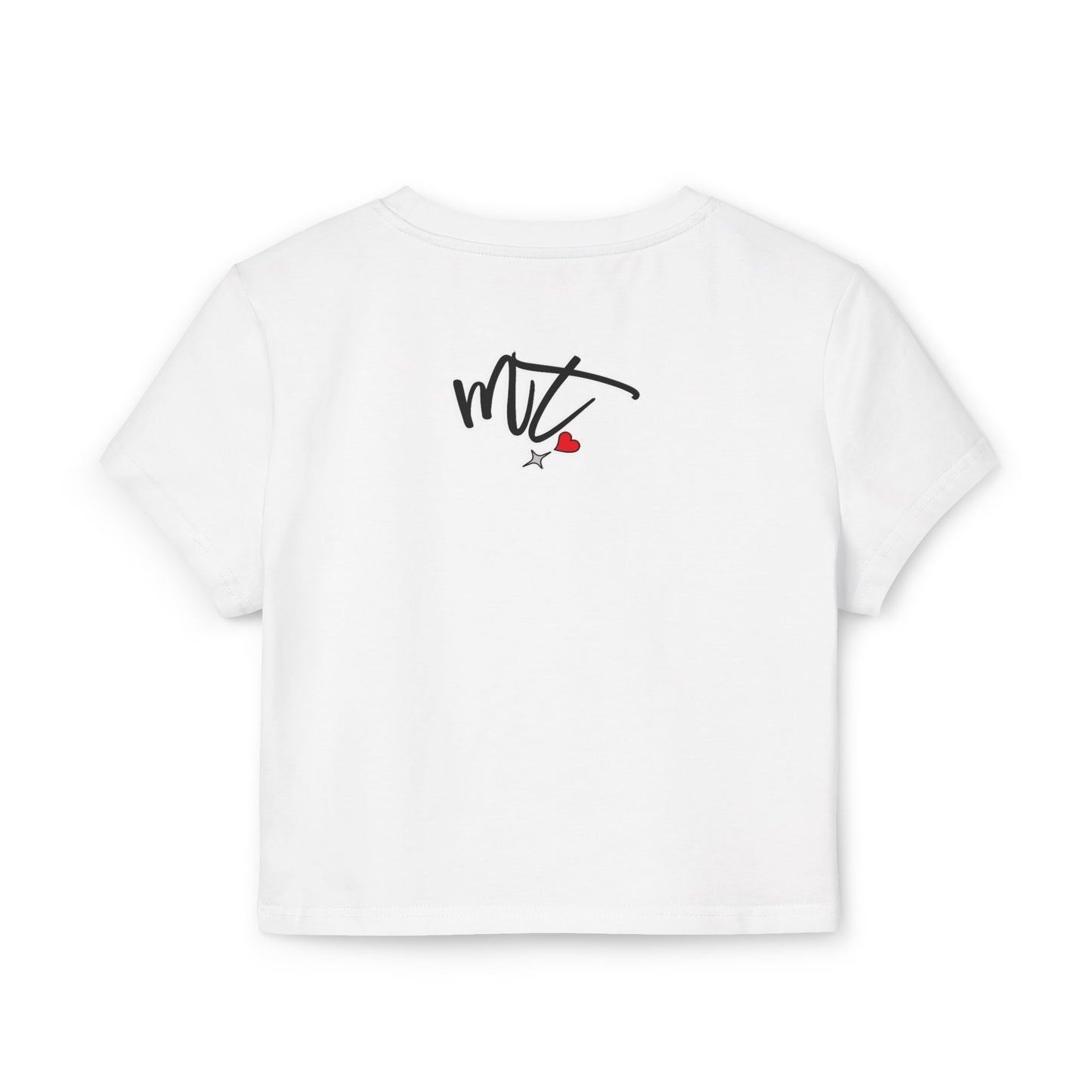 Trendy Women's Baby Tee with Heart Design – Perfect for Casual Outings and Gifts