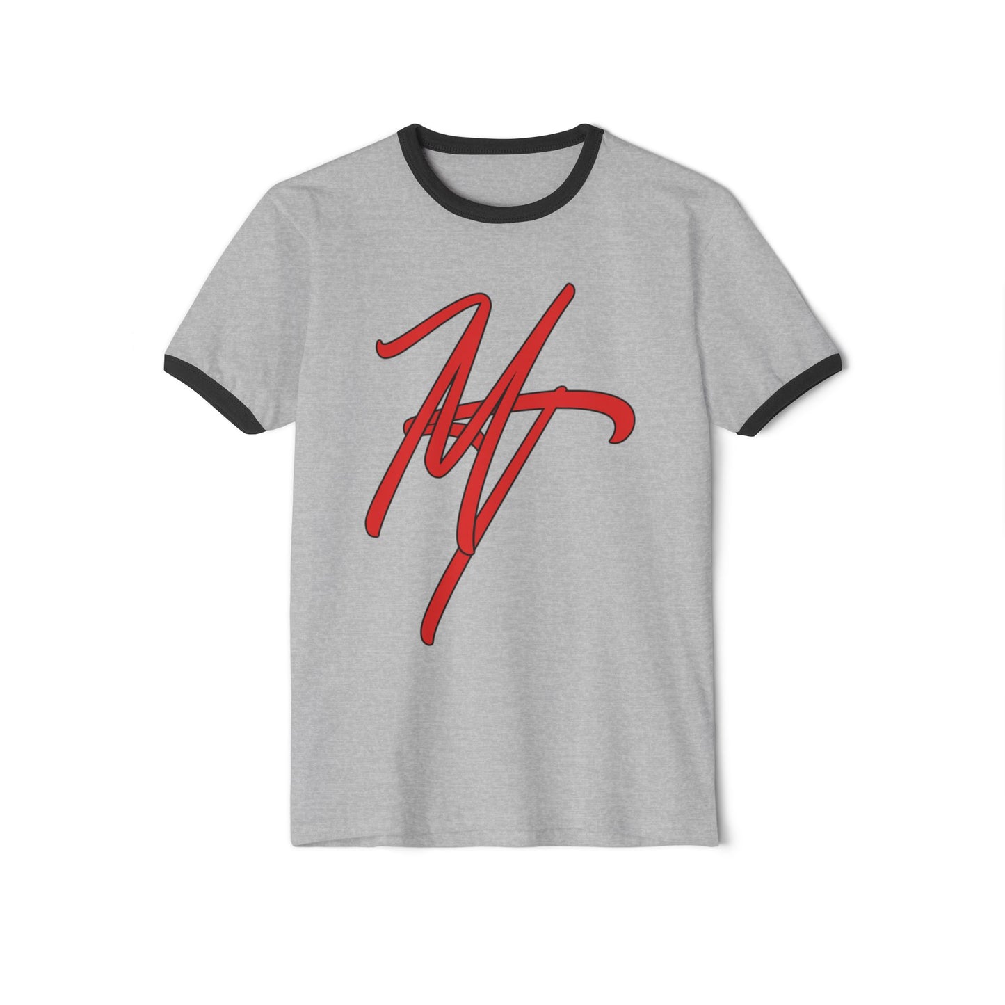 Trendy Unisex Cotton Ringer T-Shirt with Stylish Signature Design