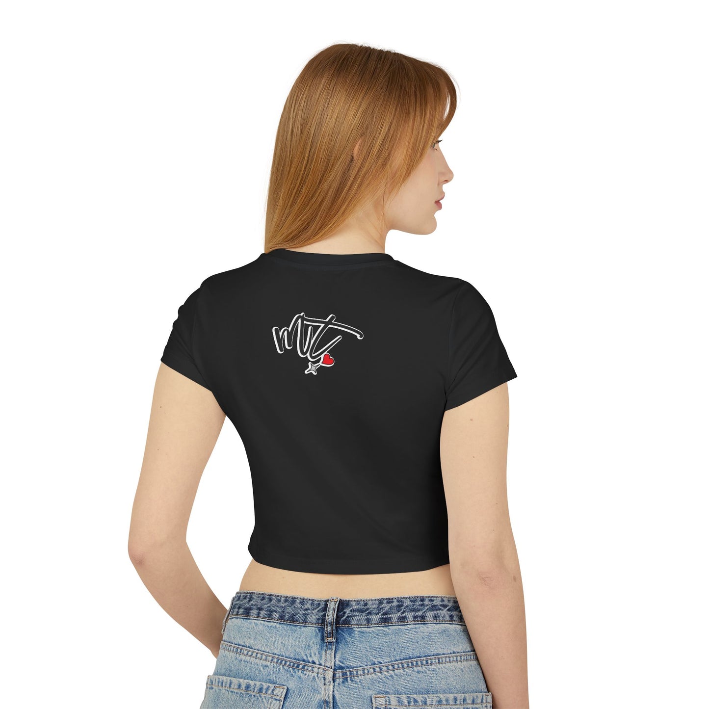 Trendy Women's Baby Tee with Heart Design – Perfect for Casual Outings and Gifts