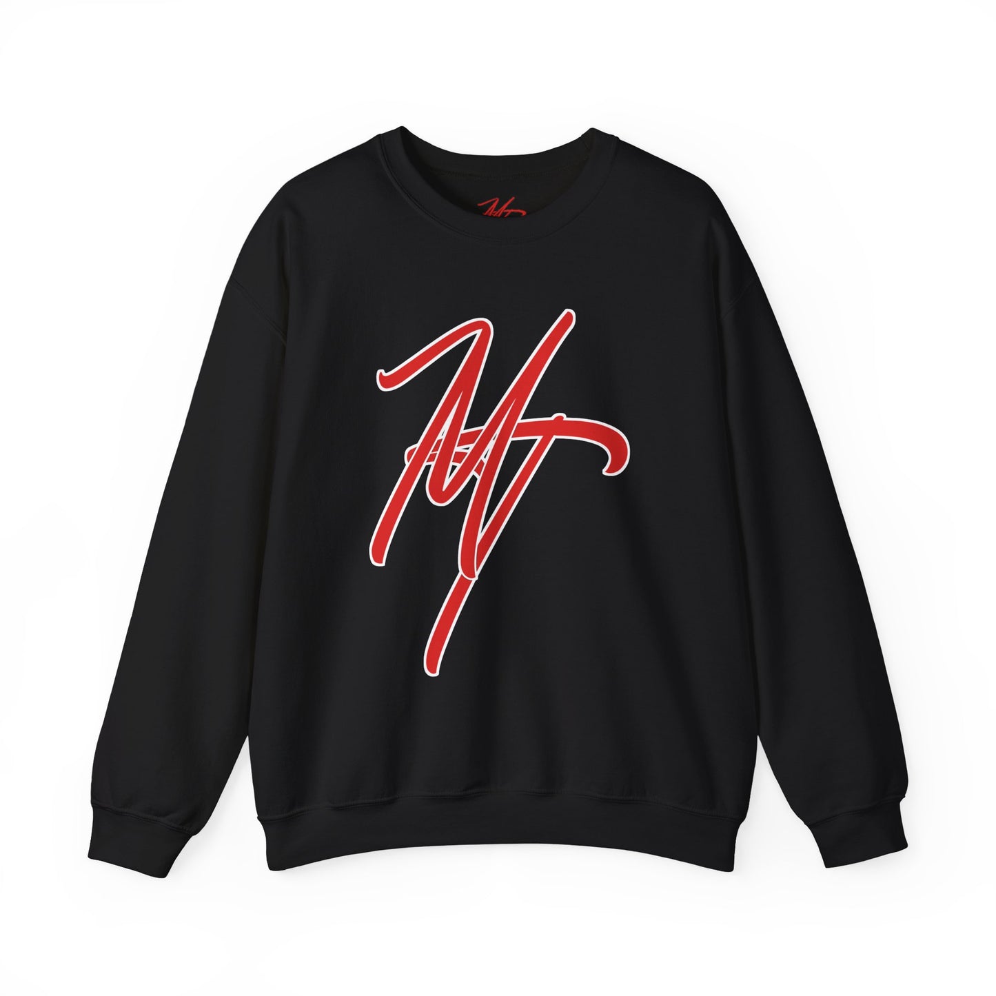 Stylish Unisex Heavy Blend Crewneck Sweatshirt with Bold Red Design