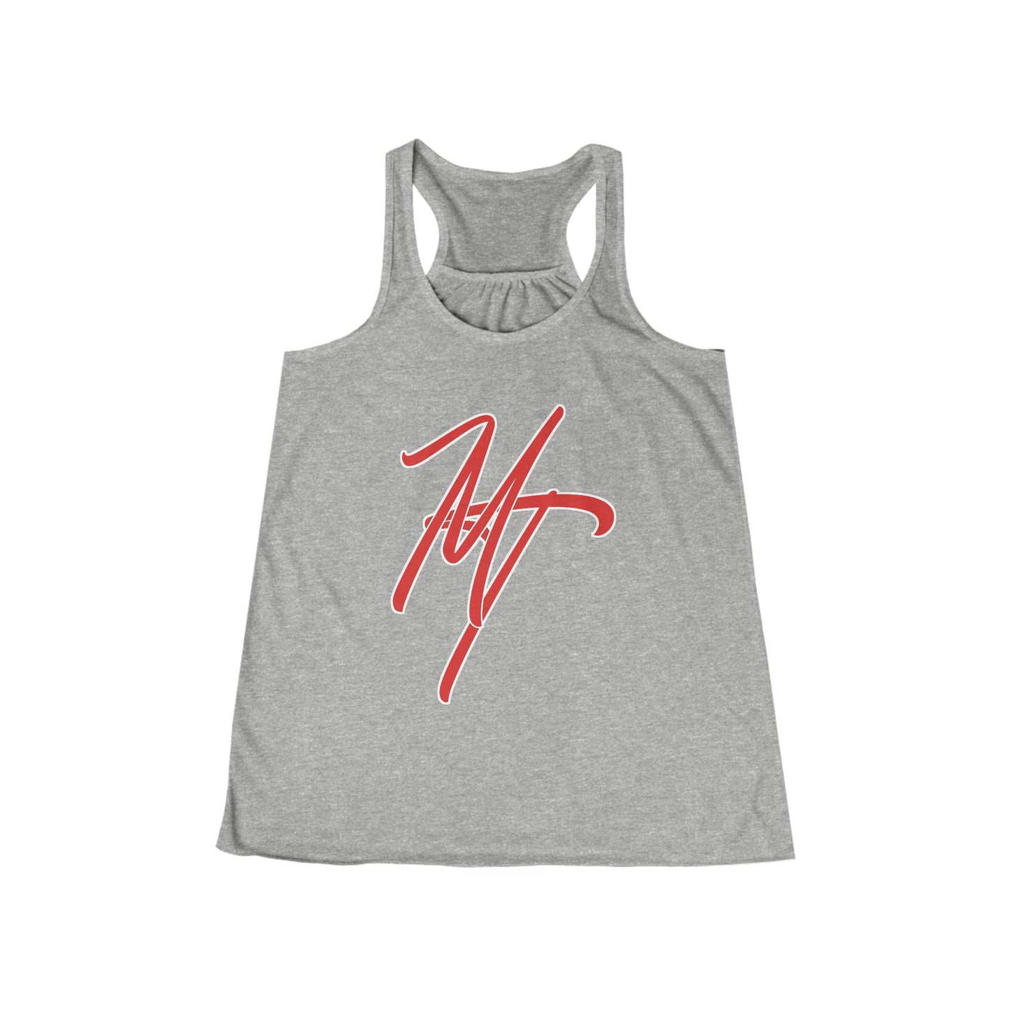 Stylish Women's Flowy Racerback Tank - "Mill Ticket" Design