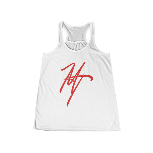 Stylish Women's Flowy Racerback Tank - "Mill Ticket" Design