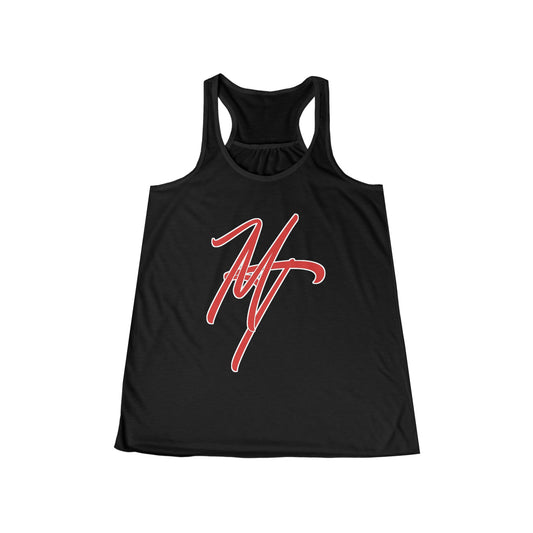 Stylish Women's Flowy Racerback Tank - "Mill Ticket" Design