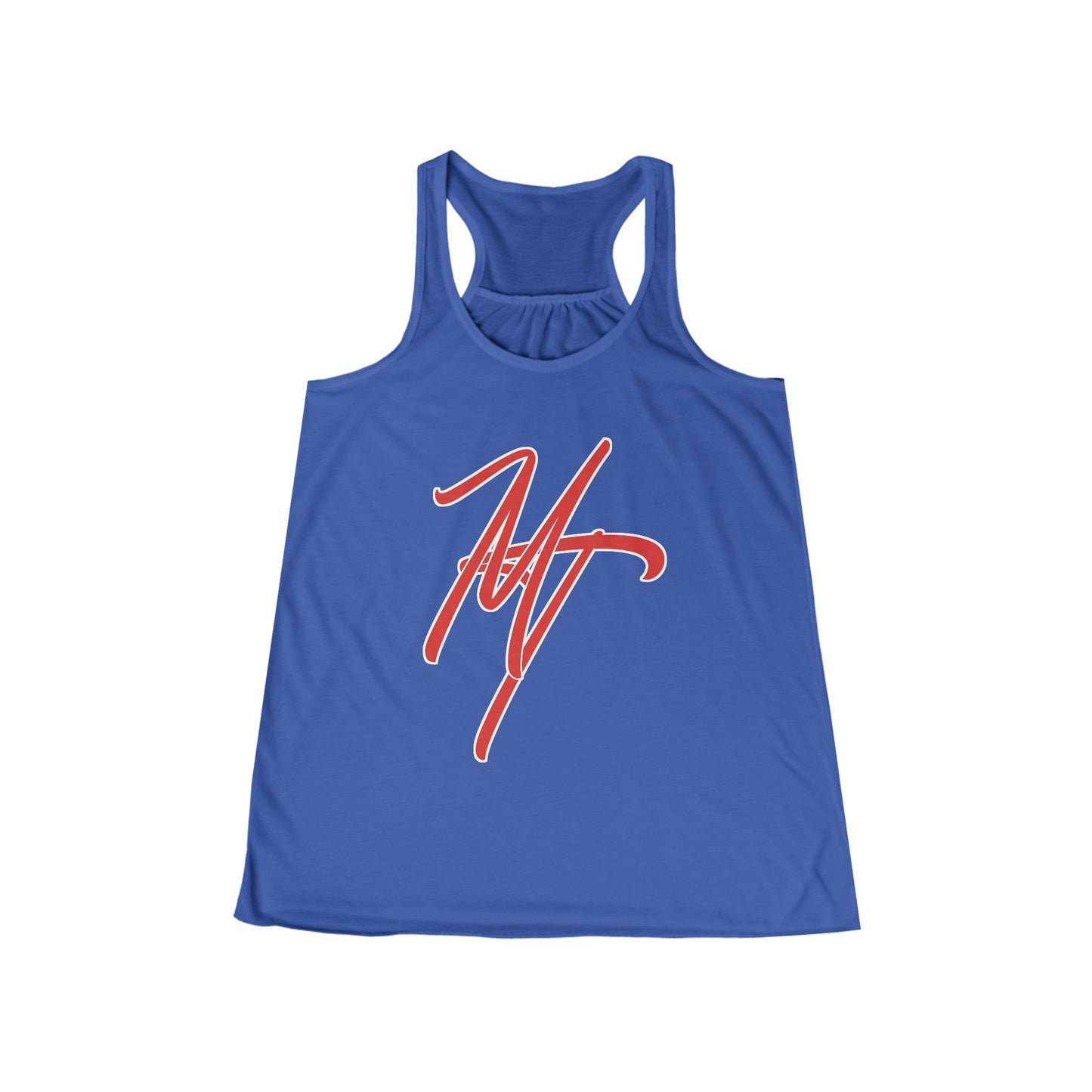 Stylish Women's Flowy Racerback Tank - "Mill Ticket" Design