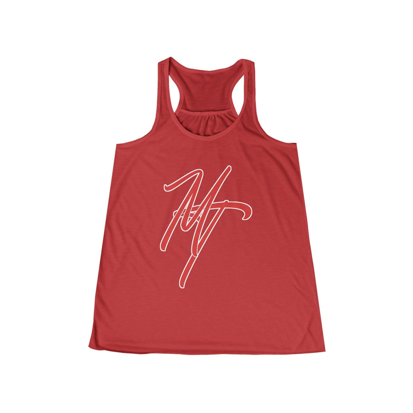 Stylish Women's Flowy Racerback Tank - "Mill Ticket" Design
